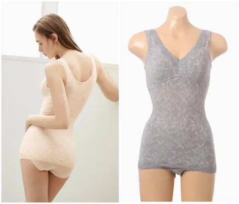 부드럽고 편안한 면혼방 자카드 런닝형 바디쉐이퍼 BT3524B