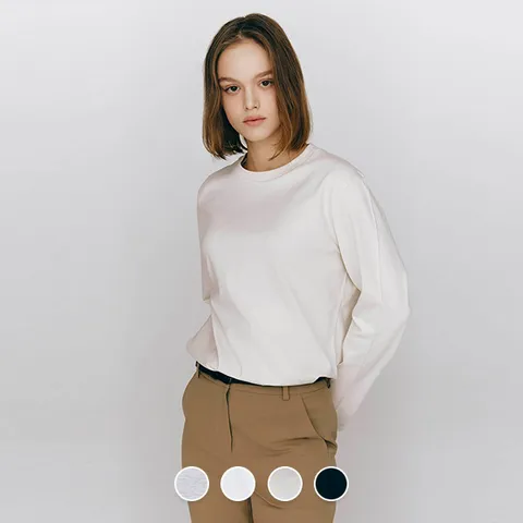 325503 여 기본 크루넥 긴팔티