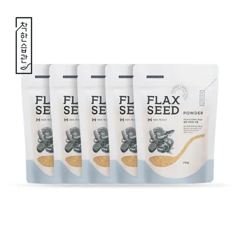볶은아마씨가루 팩 220g 5개