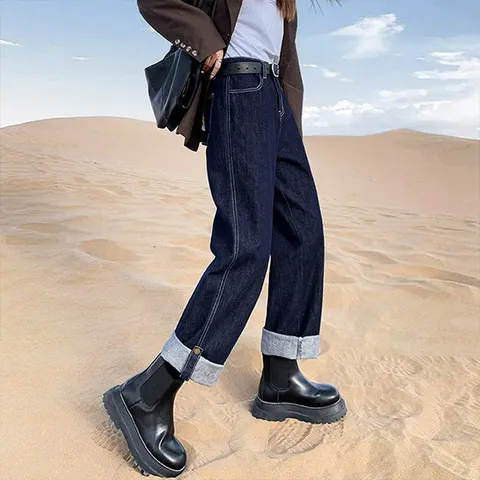 프레이 데님 롤업 팬츠