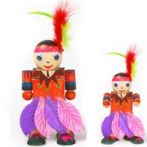 인디언목각인형만들기