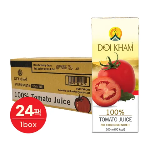100% 착즙토마토주스 (200ml x 24팩)
