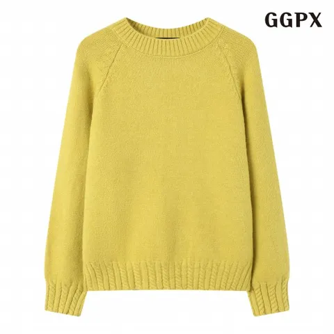 정상가:59,000원 ㅣ 꽈배기 포인트 라운드 무지 니트 (GPDKT025D)