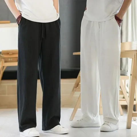 남자 여름 린넨 밴딩 슬랙스 팬츠 마 슬랙스 바지 아 린넨바지 린넨슬랙스 밴딩바지