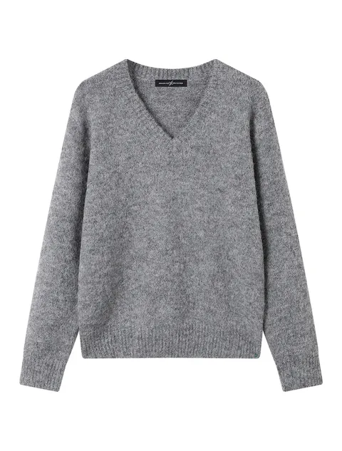 데일리 베이직 V넥 오버핏 긴팔 니트 (NP3KT026L0)