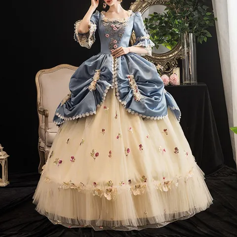 TC 교복몰 동화속 공주 플라워 레이스 드레스 코스프레. FREE 코스프레대여