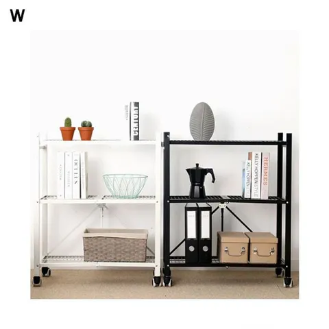 알티피아 원터치와이어폴딩3단선반 이동식선반 수납선반 다용도실선반 베란다정리 접이선반