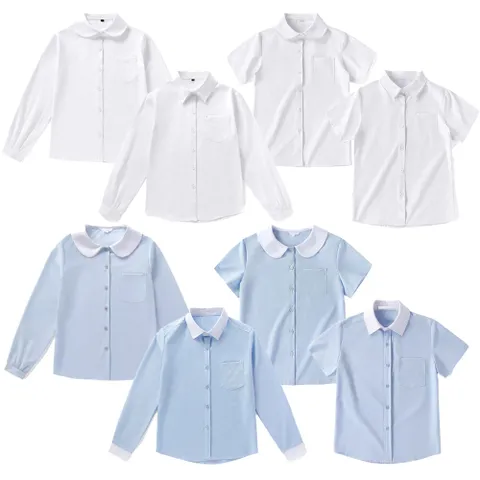 (대여)스쿨룩 스탠다드 포켓 단색 교복셔츠 8종 교복