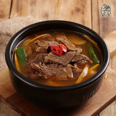 [소노정] 국내산 가마솥 장터 한우국밥 500g x 3팩, 경상도식 한우 국밥