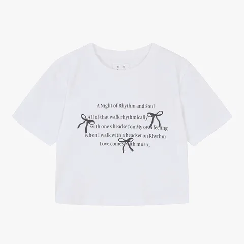 [행복한백화점]크롭 그랙핏 반팔티   TGRP25301