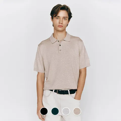 [롯데백화점]남자 반팔티 폴로/카라넥 플레인 저지 니트 스웨터 055521