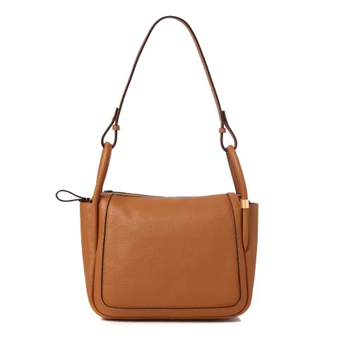 [선물포장] 브라운 레더 토트겸 숄더백 HIBA4E162W2