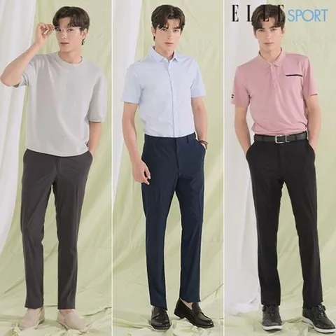 [하프클럽] 남성 냉감 아이스 릴렉스 팬츠 3종세트 25m