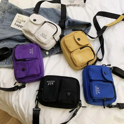 패션가방 학생 여행 캐주얼 투포켓 미니 크로스백 학생크로스백 여성크로스백