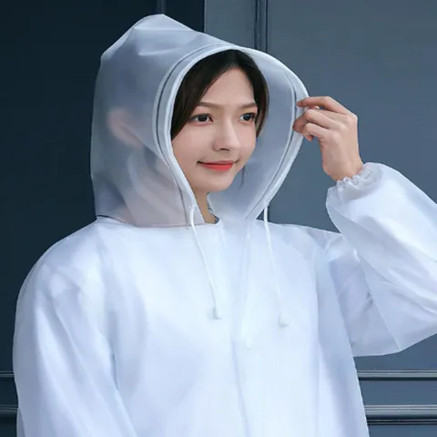 [다잇템] 여자 색상 장마 EVA 골져스 워터프루프 코트