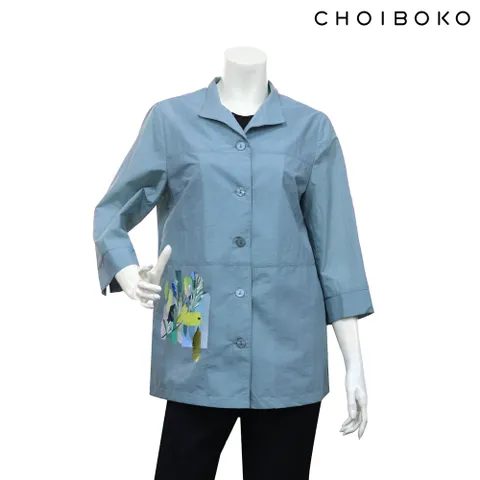 나일론 아트 프린트 셔츠 A2321009 463694