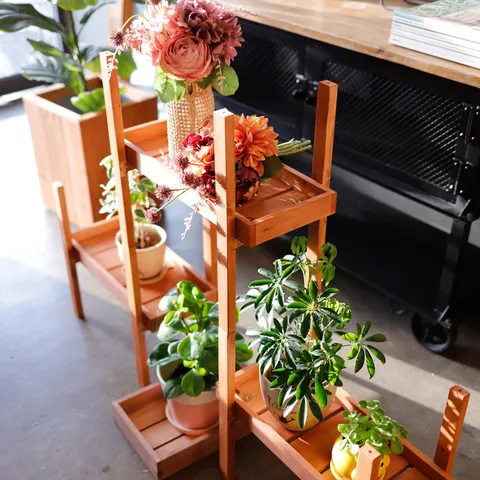 베티 원목 멀티 다용도 화분정리대