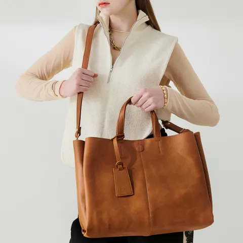 [최초가 238,000원] 점보 토트백 H16H276 탄색