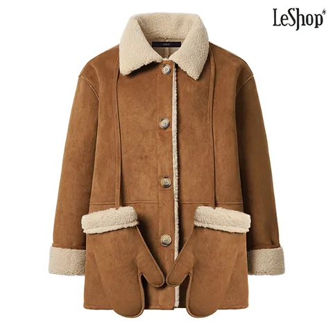 정상가:199,000원｜스웨이드 양털 무스탕 자켓 (DO4JK007A)