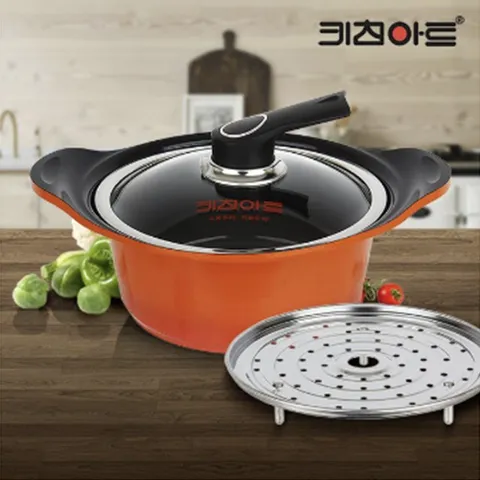 전골 20cm 전기 라면 냄비 주물냄비 세라믹 양수 라면냄비 국냄비 통주물냄비 세라믹냄비