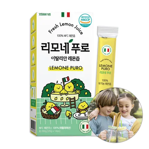 NFC 유기농 생 레몬 푸로 착즙 주스 14포