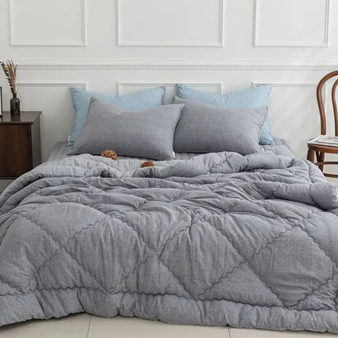 누네 사계절 이불베개세트 SS 그레이 먼지없는 침구 이불베개세트 슈퍼싱글이불세트