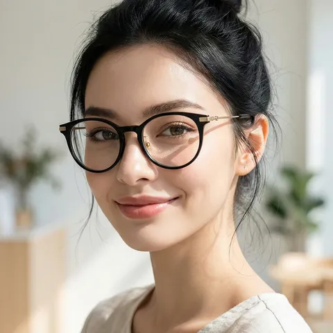 안경테 GG1199OA 001 블랙 뿔테 아시안핏 명품