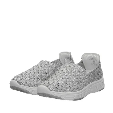 키즈 우븐 멀티 슬립온 607590-SILVER