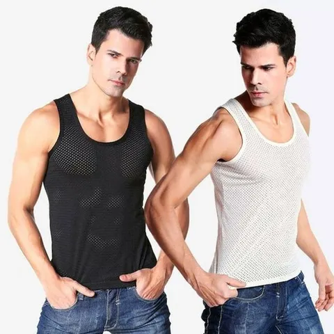 [하프클럽] 티 아이스 여름 이너웨어 민소매 메쉬런닝 쿨 아이스 남자 티셔츠 여름러닝 시원한 이너웨어 쿨 남