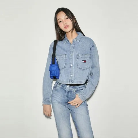 데님 크롭 셔켓 (T32E6WSH05TWL11AB)