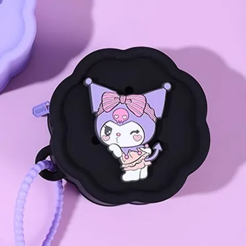 쿠로미 전신 8각 실리콘 미니 동전 파우치(블랙)