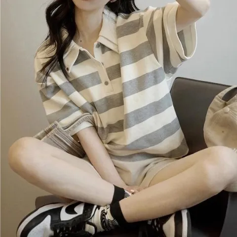 스트라이프 더블 카라 폴로 반팔 셔츠 MFNC_040103 (14543866)