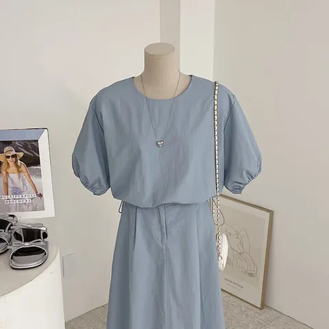 [브리치] 허니제이 / 텐츠 바스락 스트링 볼륨소매 블라우스(3color)