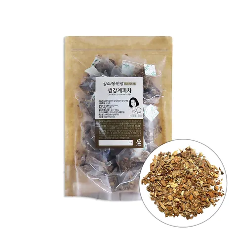 건 생강 계피 나무 껍질 차 삼각티백 100입