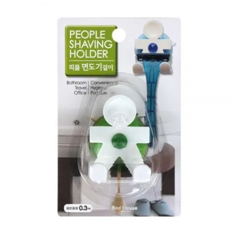 면도기홀더 흡착식 화이트 면도기걸이 면도기보관 면도기꽂이