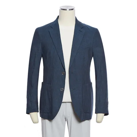 [롯데백화점][레노마캐주얼]여름 기본 쿨링 린넨 마100 자켓 RRJMBJ51A