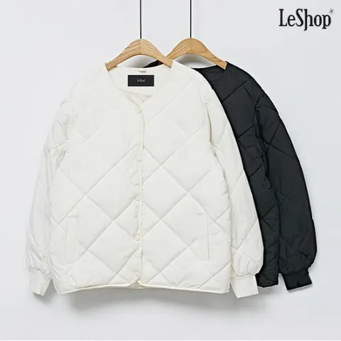 정상가:89,000원 ㅣ 퀼팅 라운드 데일리 버튼업 누빔 점퍼 (DO1JJ003A)