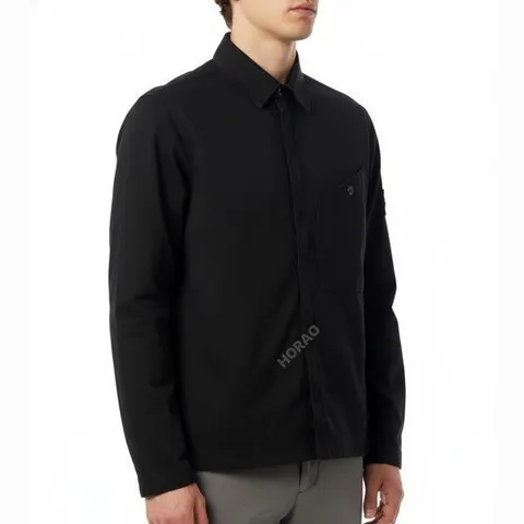 MUST IT_ 1200006 Stretch Organic Cotton Satin Overshirt K2S15 S0012 V0029 스트레치 오가닉 코튼 새틴 오버셔츠