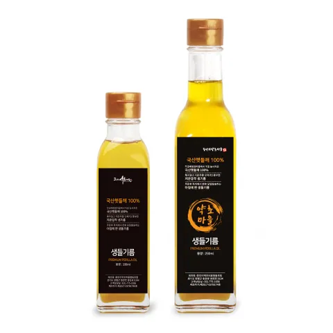 국산 엄마 손 맛 생들기름 180ml,250ml 저온압착