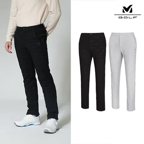 [하프클럽] 밀레골프 24FW 최신상 고기능성 무봉제 방풍패딩팬츠 2종, 남성