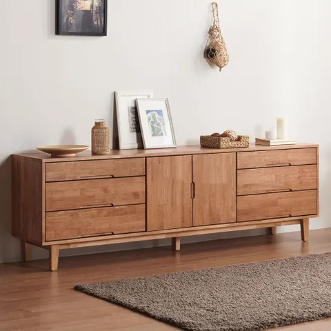 스페라A 고무나무원목 거실장