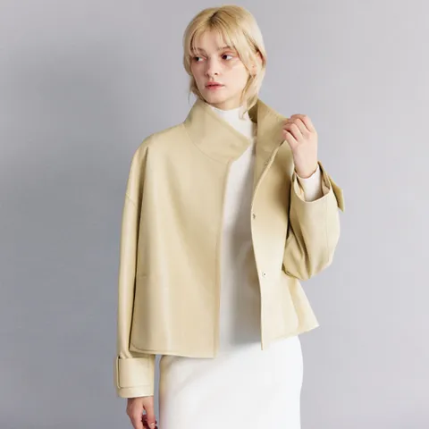 [최초가 479,000원]카리나 램스킨 재킷