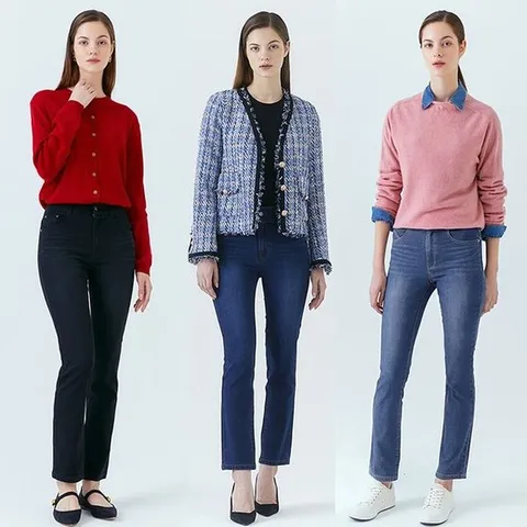 [하프클럽] 22FW  여성 스트레이트핏 가을데님 3종