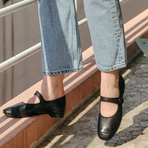 슈어 양가죽 벨라 메리제인 Bella Maryjane 31103bk