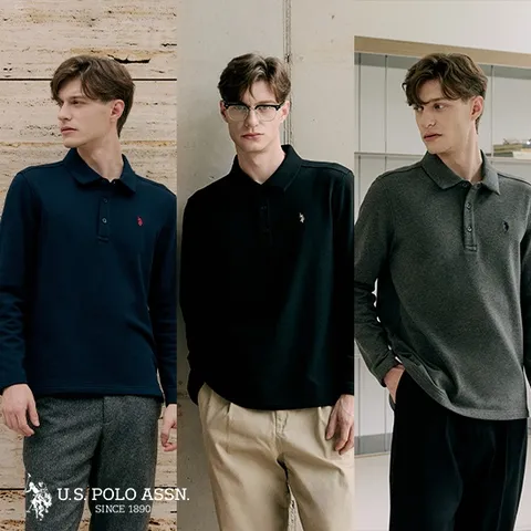 [U.S POLO ASSN.] 25FW 기모 카라티 3종 남성
