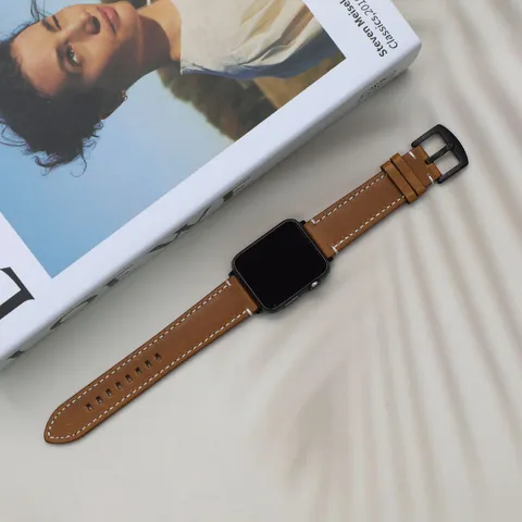 발렌티노루디 VRA247-LBR 애플워치 호환 스티치 오일피 프리미엄 가죽밴드 7 6 5 4 3 2 1 SE 세대 38 40 41 42 44 45mm