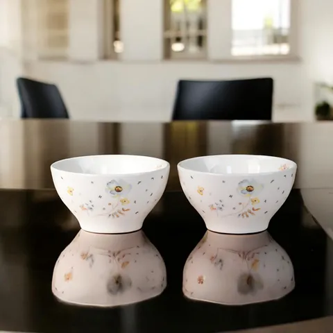 한글그릇 니은 2인조 밥 공기세트 / 밥그릇세트 / 예쁜그릇 / 식기