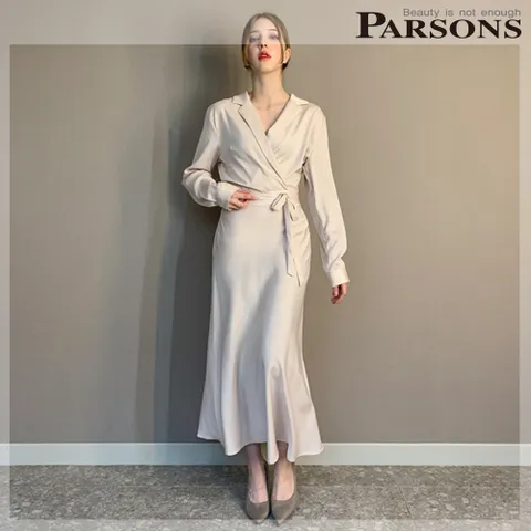 [파슨스][최초가 199,000원][Made simple] Cover Long Dress (MSPR3OP04)
