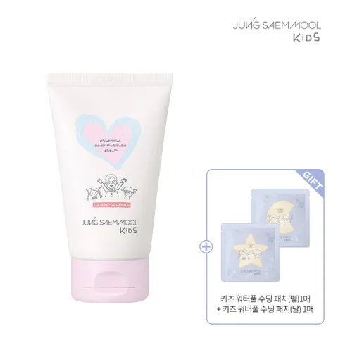 키즈 에센셜 딥 모이스처 크림 100ml +키즈워터풀수딩패치(별)1매입 + (달) 1매입