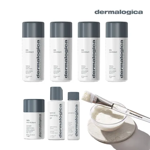 [더블] 데일리 마이크로폴리언트 대4+중1+여행용클렌징2종+볼/붓